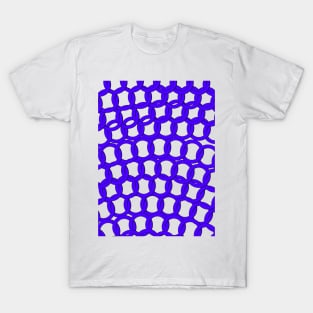 blue locks pattern background abstract T-Shirt